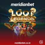 LOOT Legends 2025: cheza sasa, shinda pesa taslimu na Meridianbet